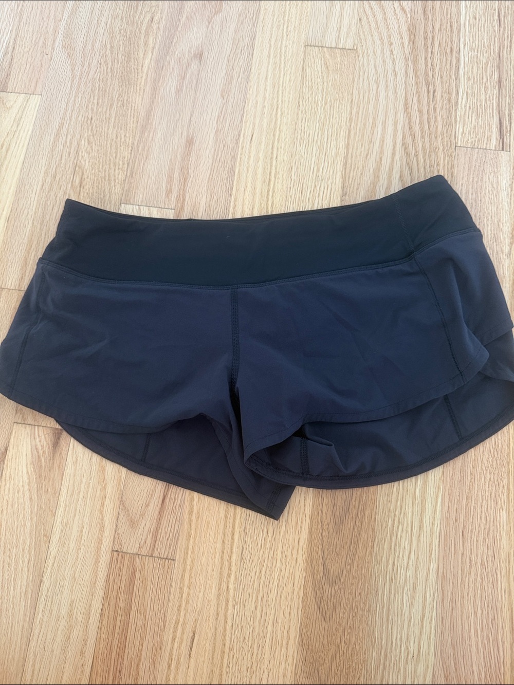 lululemon athletica Black Speed Ups Athletic Skort-Style Shorts